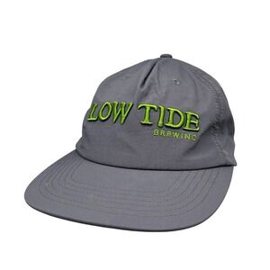 Low Tide Brewing Hat Mens Adjustable Nylon Gray Craft Beer Charleston Coastal
